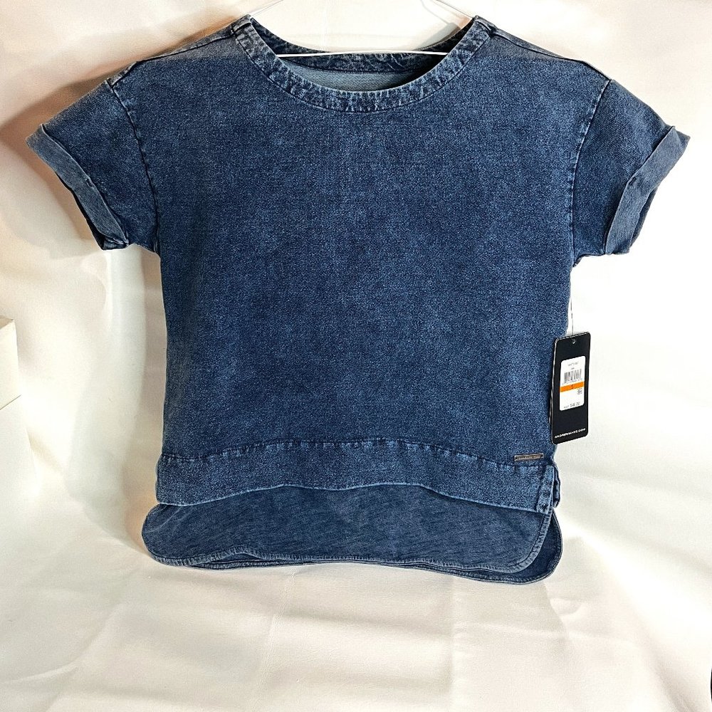 NWT Marc New York Cuffed Cap-Sleeve Performance Top